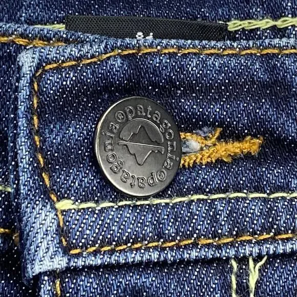 PATAGONIA Cuffed Hem Denim Shorts Sz 26 Blue - Picture 3 of 10